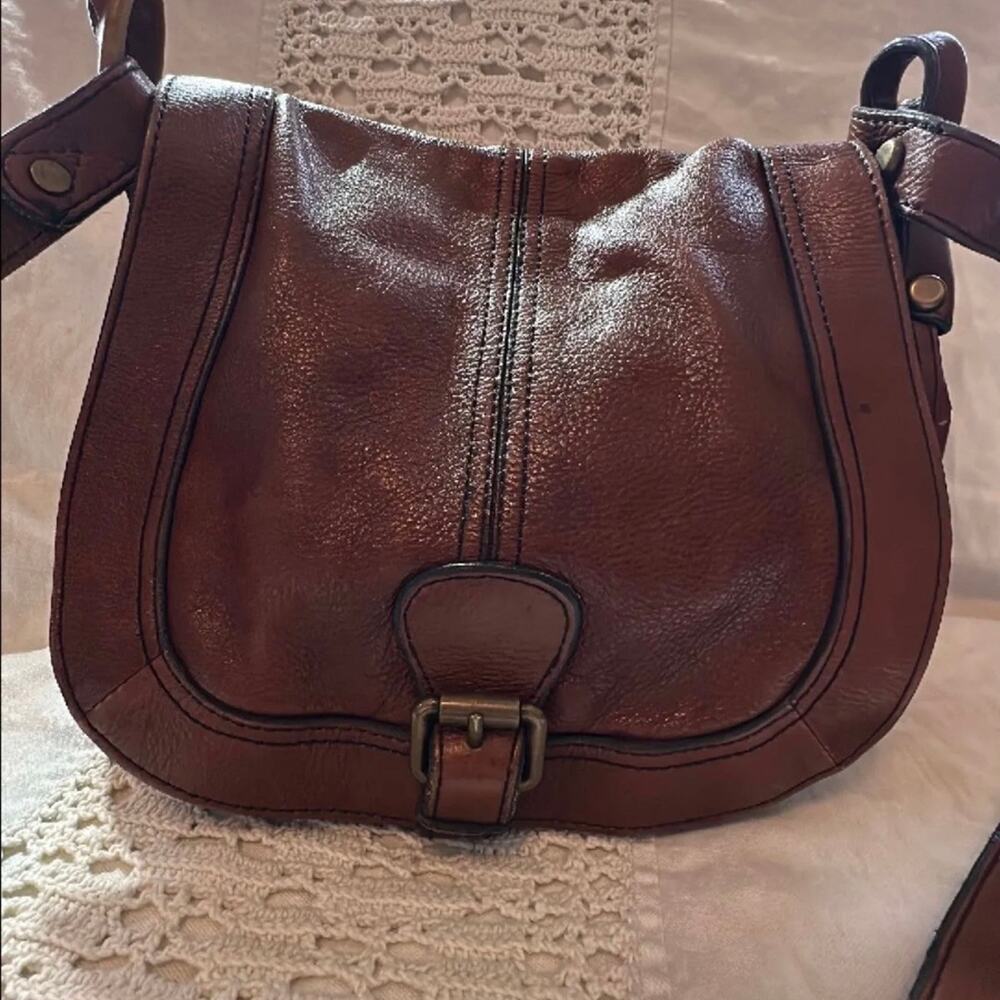 Fossil Messenger Bag Brown Crossbody